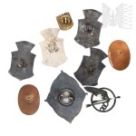 IIRP/PSZnZ - Set of REPLICAS of Badges and Pins - 300th Bomber Squadron, 309th Fighter Squadron, U.S. Volunteers to the Legions Badge “Across the Ocean to the Legions 1914–1918,” Faustinum Association of the Apostles of Divine Mercy, Knights of the Immacu