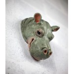 Katarzyna STACHURA (b. 1990), Hippopotamus Emerging from the River, 2025