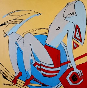 Elżbieta BOUKOURBANE (ur. 1958), Czerwonopiętka, 2021