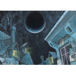 Dariusz Franciszek Różyc (ur. 1978, Sosnowiec), Blue moon-day z cyklu Uliczki, 2025