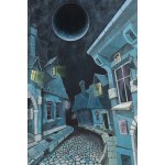 Dariusz Franciszek Różyc (ur. 1978, Sosnowiec), Blue moon-day z cyklu Uliczki, 2025