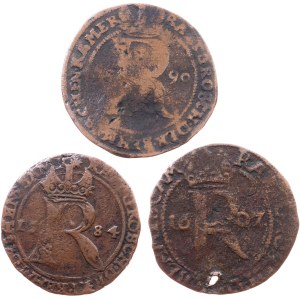 Rudolph II., Raitpfennig 1584, 1590, 1607, Kuttenberg, Prague