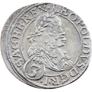 Leopold I., 3 Kreuzer 1665, CA, Vienna