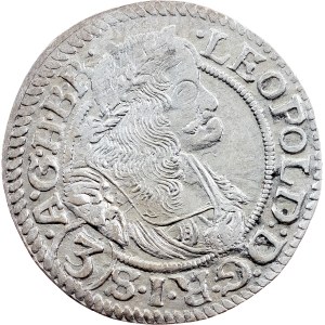 Leopold I., 3 Kreuzer 1669, SHS, Breslau