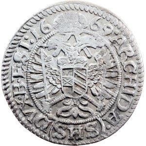 Leopold I., 3 Kreuzer 1669, SHS, Breslau