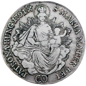 Leopold II., 1/2 Thaler 1791, A, Vienna