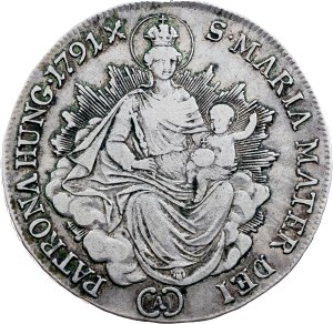 Leopold II., 1/2 Thaler 1791, A, Vienna