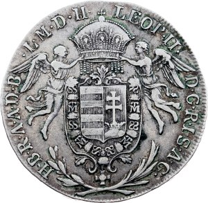 Leopold II., 1/2 Thaler 1791, A, Vienna