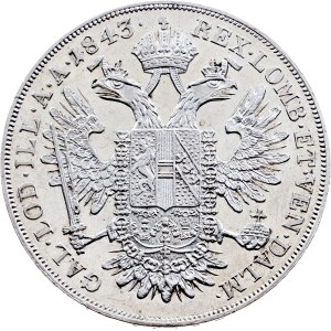 Ferdinand V., 1/2 Thaler 1843, A, Vienna