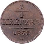 Franz Joseph I., 1/4 Kreuzer 1851, A, Vienna