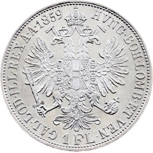 Franz Joseph I., 1 Gulden 1859, B, Kremnitz