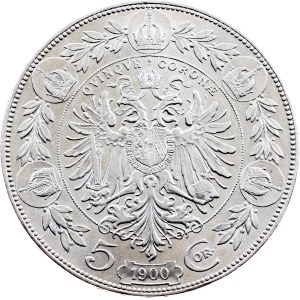 Franz Joseph I., 5 Kronen 1900, Vienna