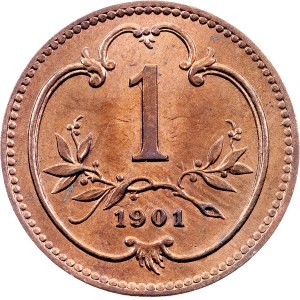 Franz Joseph I., 1 Heller 1901, Vienna