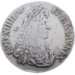 Louis XIV., 1 Ecu 1665, 9, Rennes