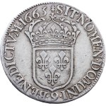 Louis XIV., 1 Ecu 1665, 9, Rennes