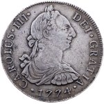 Charles III., 8 Reales 1774, LIMAE MJ, Lima