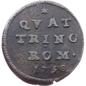 Klemens XII, 1 quattrino, 1738 r.