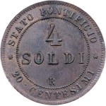 Pius IX., 4 Soldi 1866, Rome