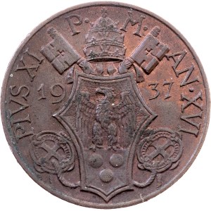 Pius XI, 10 centesimi, 1937 r., Rzym