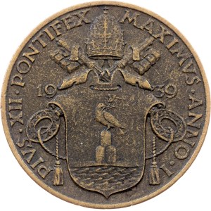 Pius XII., 10 Centesimi 1939, Rome