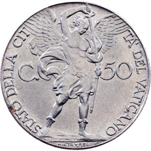 Pius XII., 50 Centesimi 1941