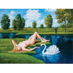 Rafał Olbiński (b. 1943) "The Man with the White Rose" limited-edition B4 inkograph from the OLBIŃSKI studio I/XX