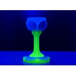 Art Deco - A Rare Opal-Uranium Glass Goblet - 1930s