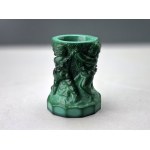 Malachite glass - Dancing Cherubs Vase - Curt Schlevogt - First half of the 20th century