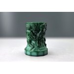 Malachite glass - Dancing Cherubs Vase - Curt Schlevogt - First half of the 20th century