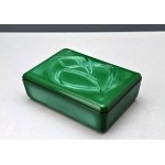 Coffret en verre malachite - Curt Schlevogt - seconde moitié du XXe siècle
