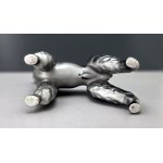 Figurine en porcelaine représentant un caniche - Hollóháza - années 60