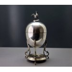 Antique silver-plated egg warmer—Egg Coddler—mid-20th century