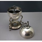 Antique silver-plated egg warmer—Egg Coddler—mid-20th century