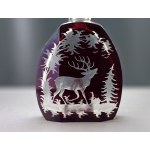 Art Deco crystal decanter with a deer motif—Nový Bor (Haida), from the 1930s