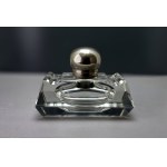 ART DECO - Large crystal desk inkwell from the 1930s