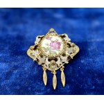 Classic Victorian-style costume brooch—1970s