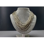 A timeless multi-strand glass bead necklace - 1970s vintage