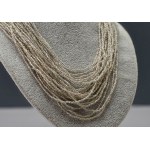 A timeless multi-strand glass bead necklace - 1970s vintage