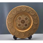 Wooden Hutsul plate for hanging — Eastern Carpathians, second half of the 20th century [Hutsul Region]