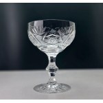 Service de six coupes à champagne en cristal – années 70