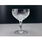 Service de six coupes à champagne en cristal – années 70