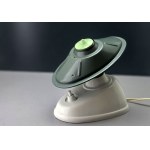 Bakelite table lamp with a green metal shade - Czechoslovakia, 1930s