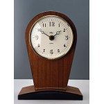 Triton quartz desk clock in a wooden case—1960s