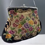 Sac à main original en tapisserie au petit point – Vintage des années 60