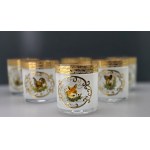 Crystal whiskey glasses with a hunting motif - Bohemia Glass