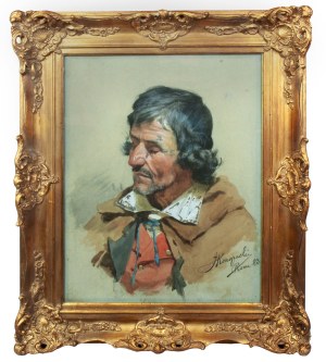 Jan Konopacki, Portret mężczyzny, Rzym, 1883 r.