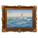Soter Małachowski Jaxa, Łódź on a Rough Sea, 1940