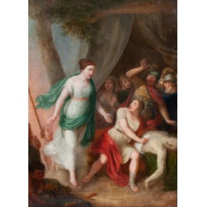Józef Pitschmann, Thetis Approaches Achilles as He Mourns Patroclus