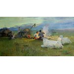 Yuri Georgy Vasilyevich Kiyantchenko, By the Campfire, 1943.