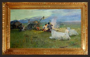 Jurij Gieorgij Wasijlewicz Kijanczenko, Przy ognisku, 1943.